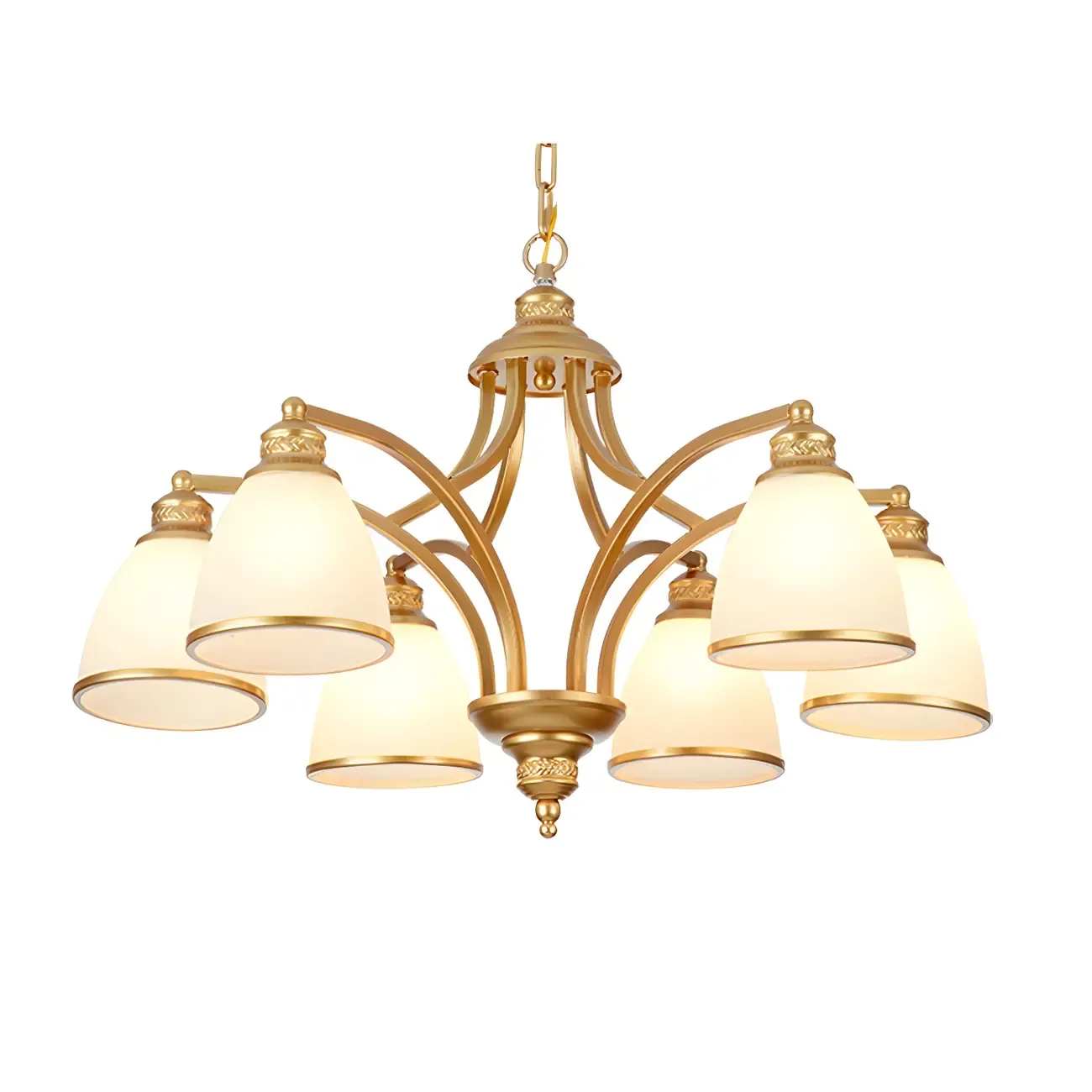 Sputnik Frosted Glass Chandelier Pendant Light Vintage Living Room Chandelier Lighting