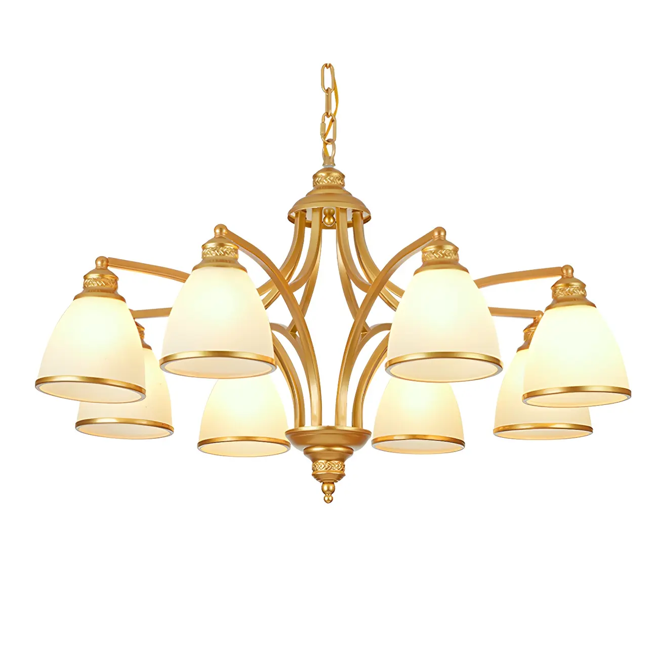 Sputnik Frosted Glass Chandelier Pendant Light Vintage Living Room Chandelier Lighting | homeyfad