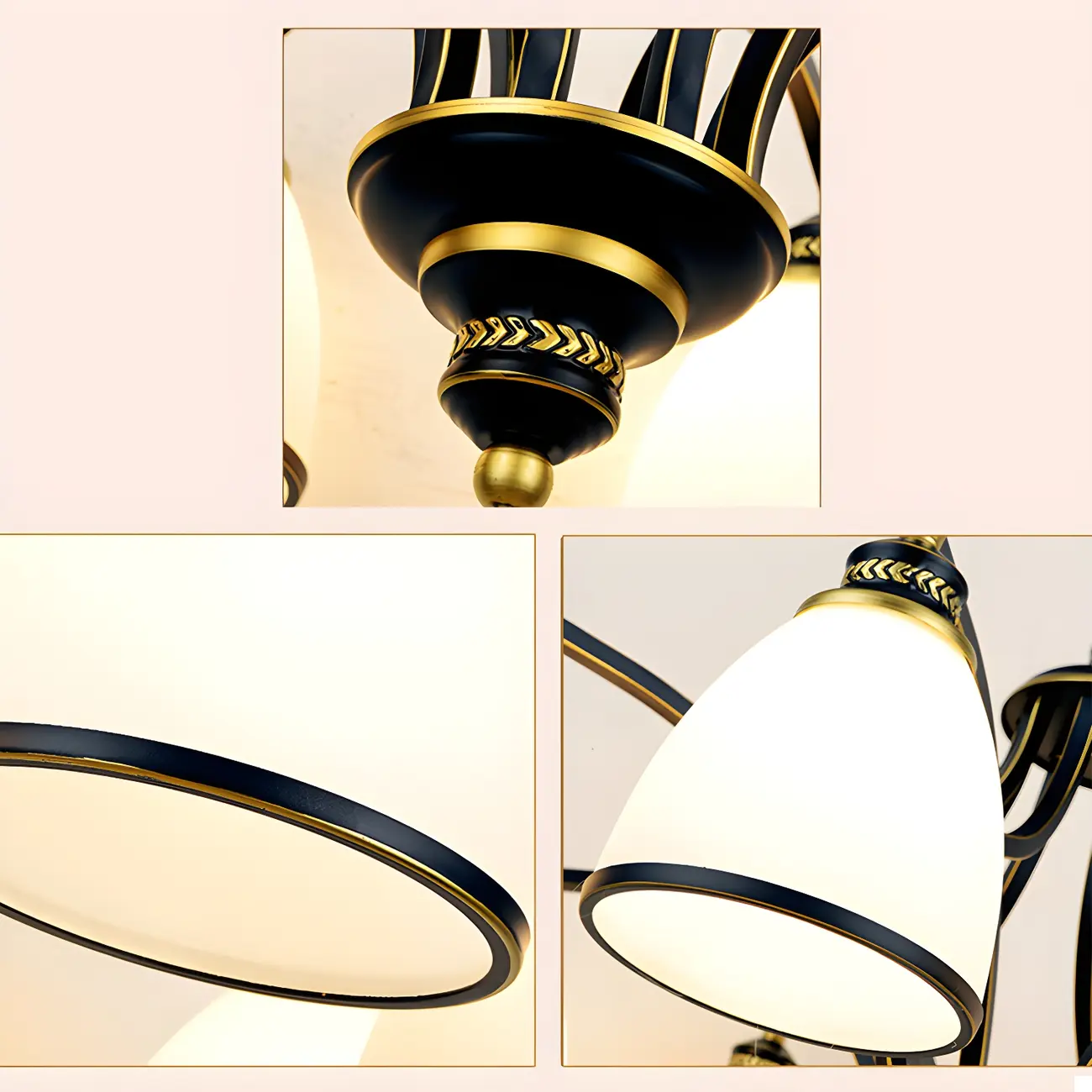 Sputnik Frosted Glass Chandelier Pendant Light Vintage Living Room Chandelier Lighting | homeyfad