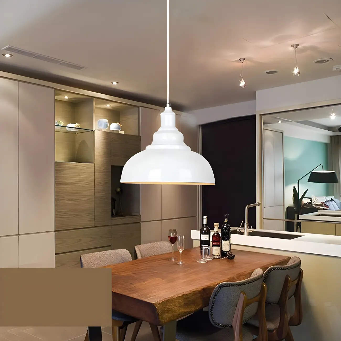 Industrial Pendant Light for Dining and Kitchen Image - 2