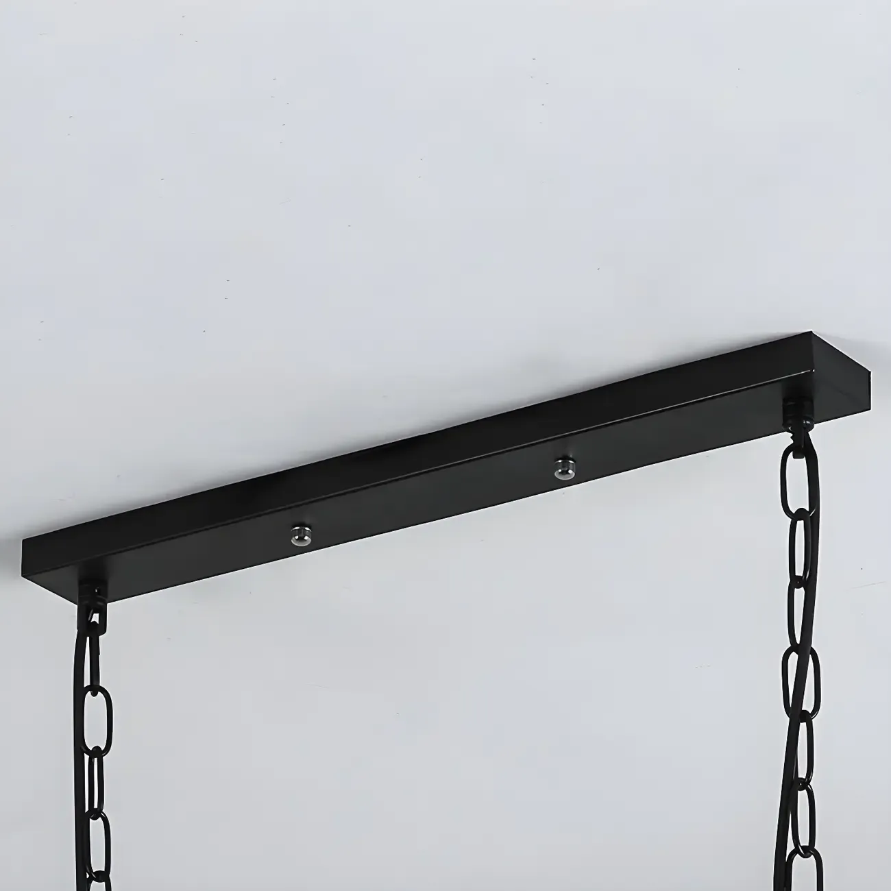 Industrial Black Metal Cage Chandelier for Kitchen Image - 13