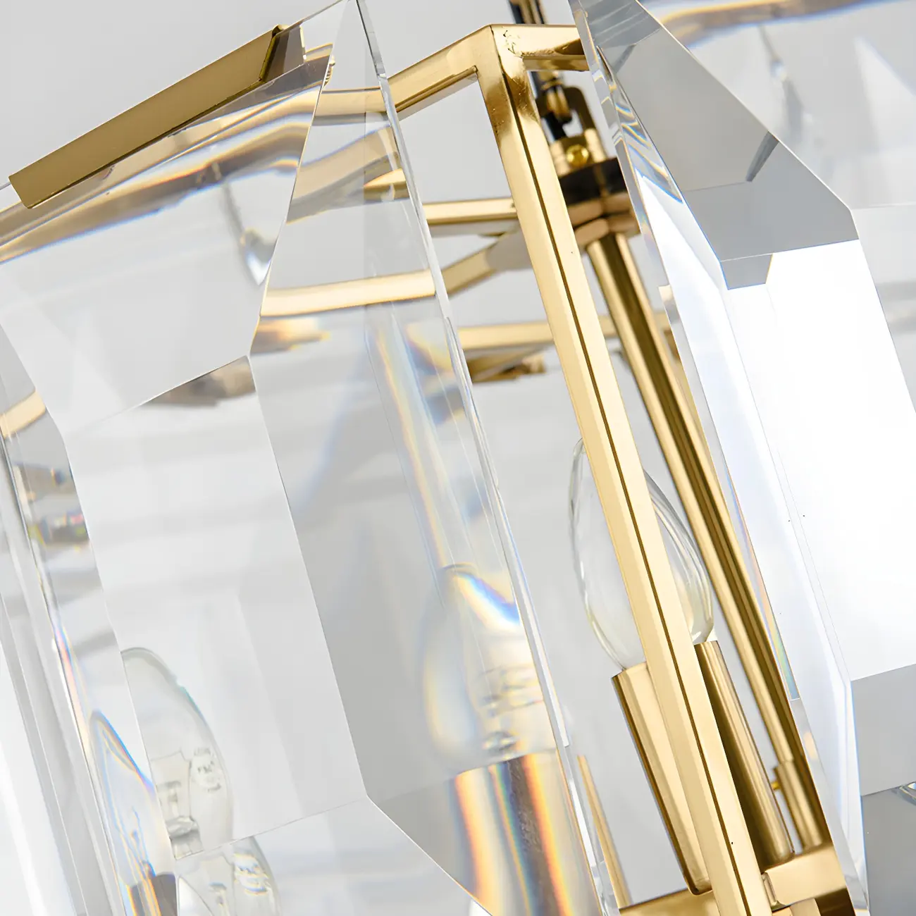 Modern Crystal Island Chandelier in Black and Gold Image - 12 | homeyfad