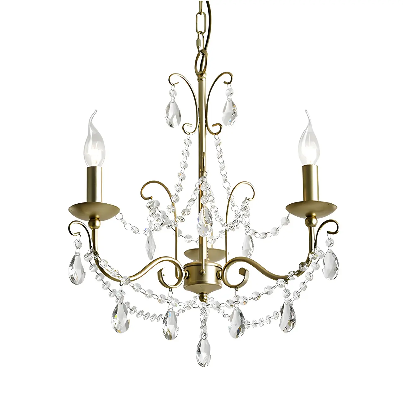 Gold Crystal Metal Elegant Classic Chandelier Light | homeyfad