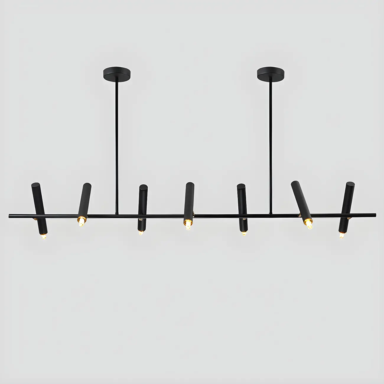 Modern Black 5/7-Light Linear Island Chandelier Light Image - 4 | homeyfad