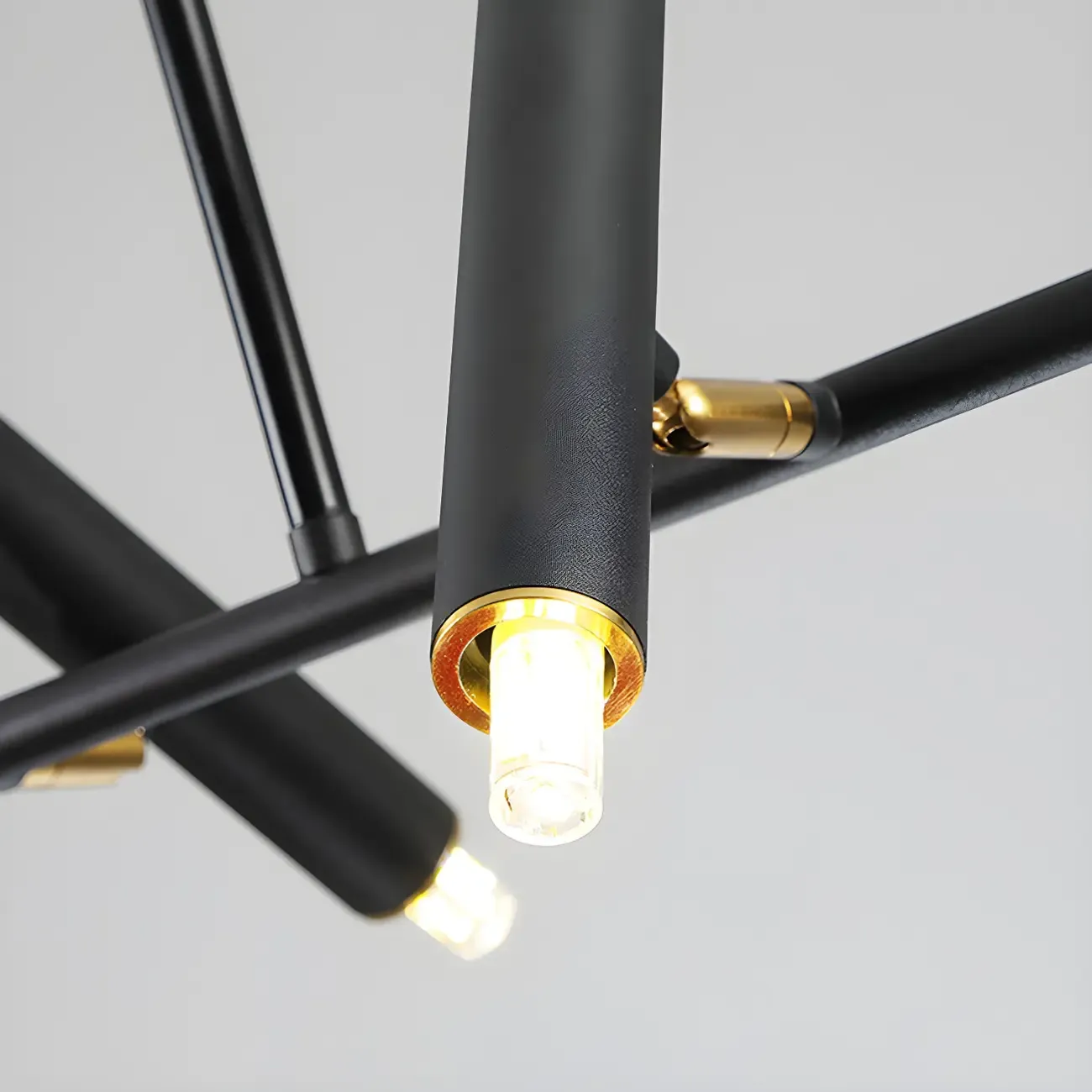 Modern Black 5/7-Light Linear Island Chandelier Light Image - 13