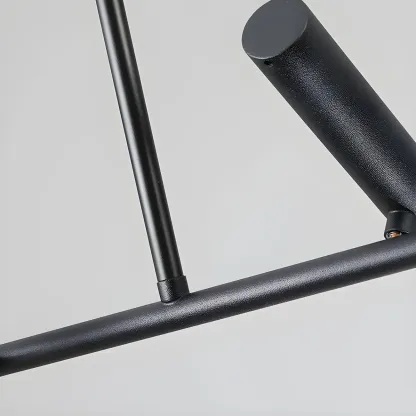 Modern Black 5/7-Light Linear Island Chandelier Light Image - 14