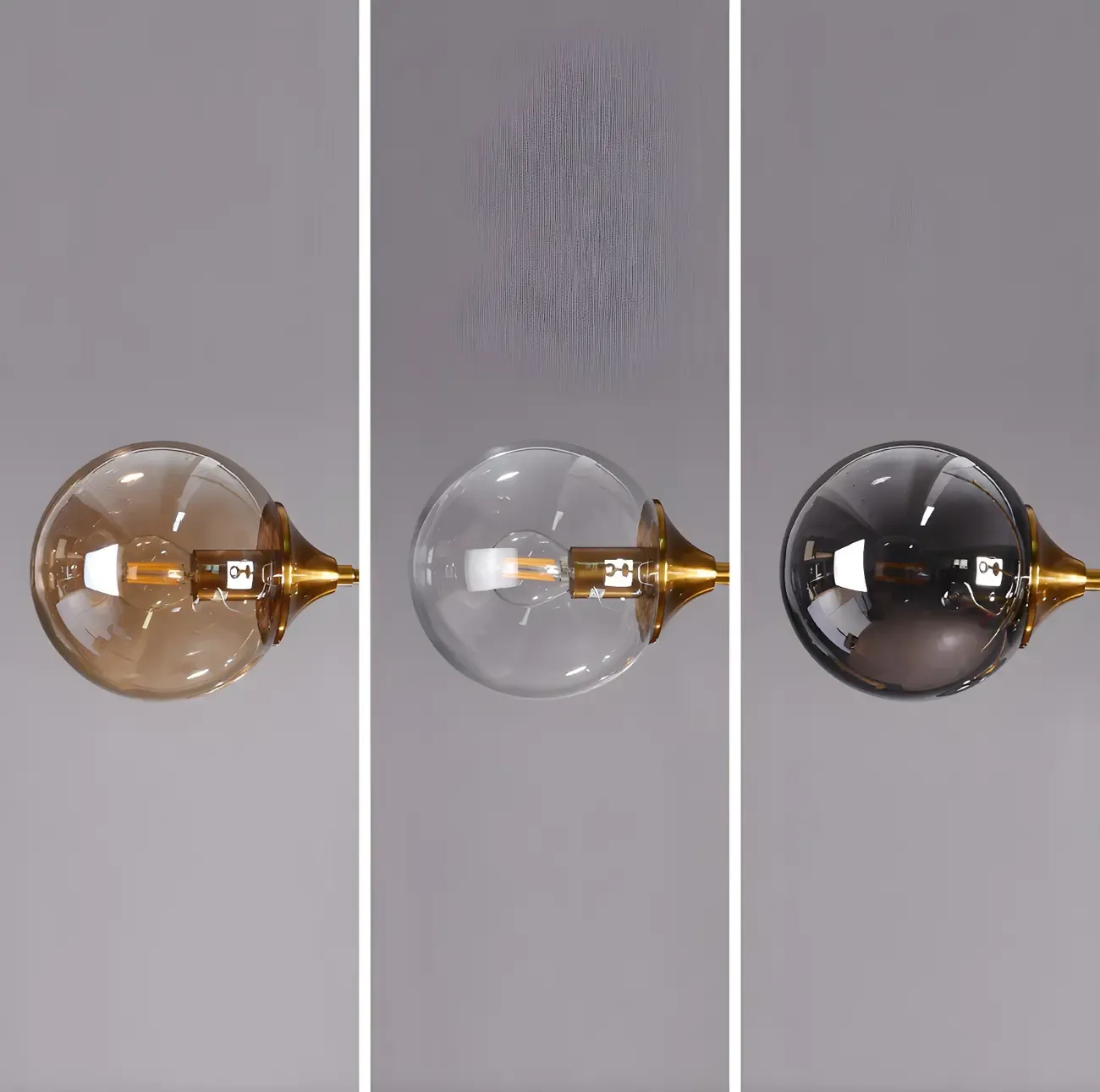 8-Light Mid-Century Modern Glass Globe Chandelier Image - 19