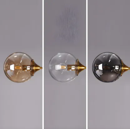 8-Light Mid-Century Modern Glass Globe Chandelier Image - 19