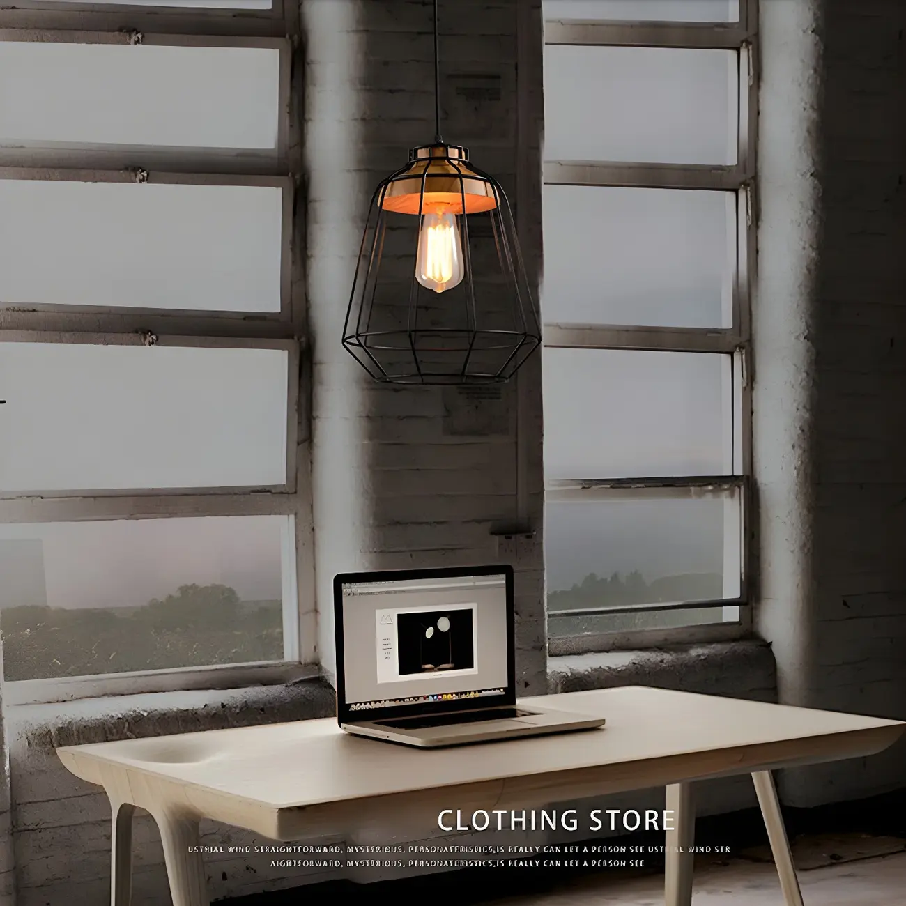 Industrial Black Caged Pendant Lamp for Kitchen Lighting | homeyfad