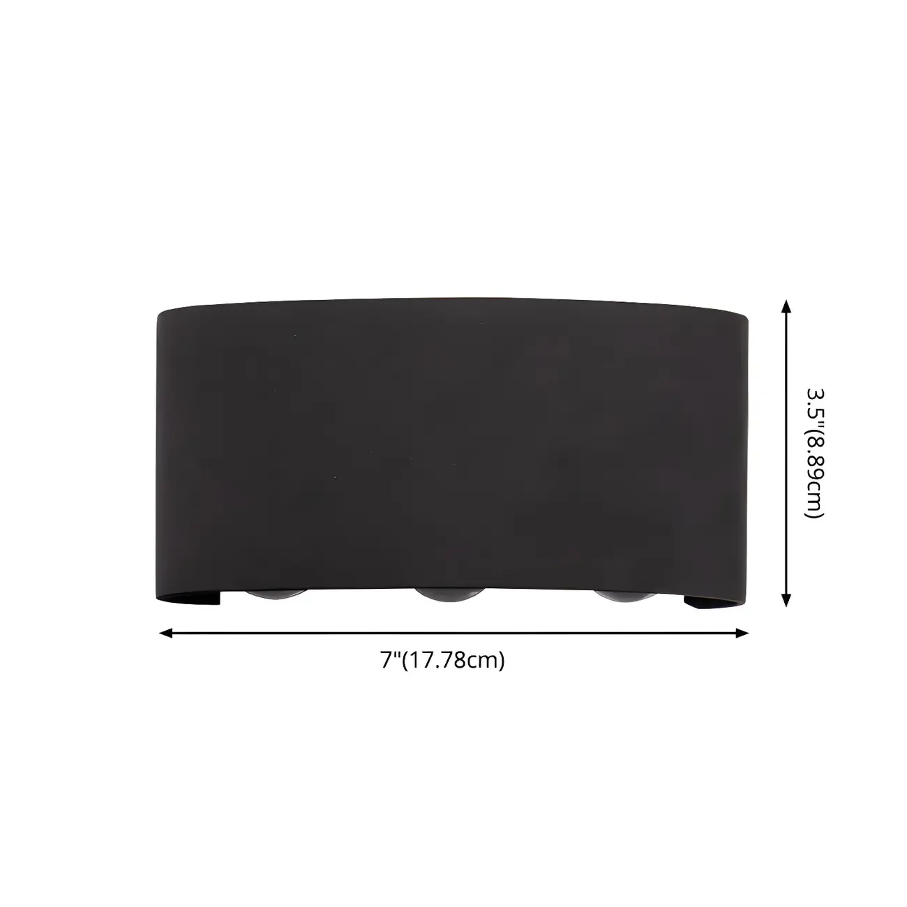 Modern Black Aluminium LED Wall Light for Outdoor Use Image - 10