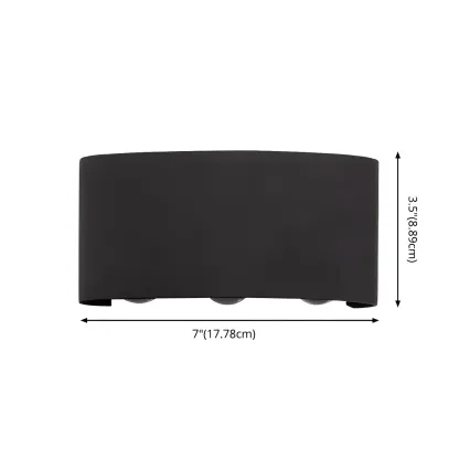 Modern Black Aluminium LED Wall Light for Outdoor Use Image - 10