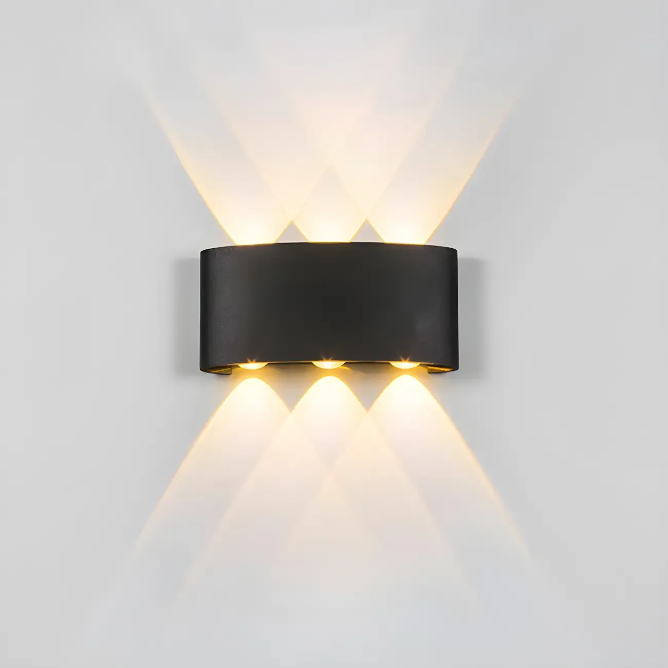 Modern Black Aluminium LED Wall Light for Outdoor Use Image - 11