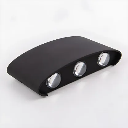 Modern Black Aluminium LED Wall Light for Outdoor Use Image - 12