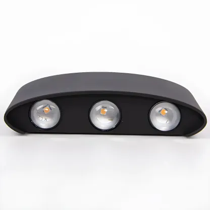 Modern Black Aluminium LED Wall Light for Outdoor Use Image - 14