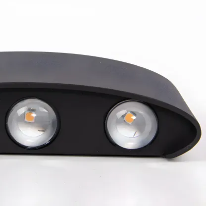 Modern Black Aluminium LED Wall Light for Outdoor Use Image - 15