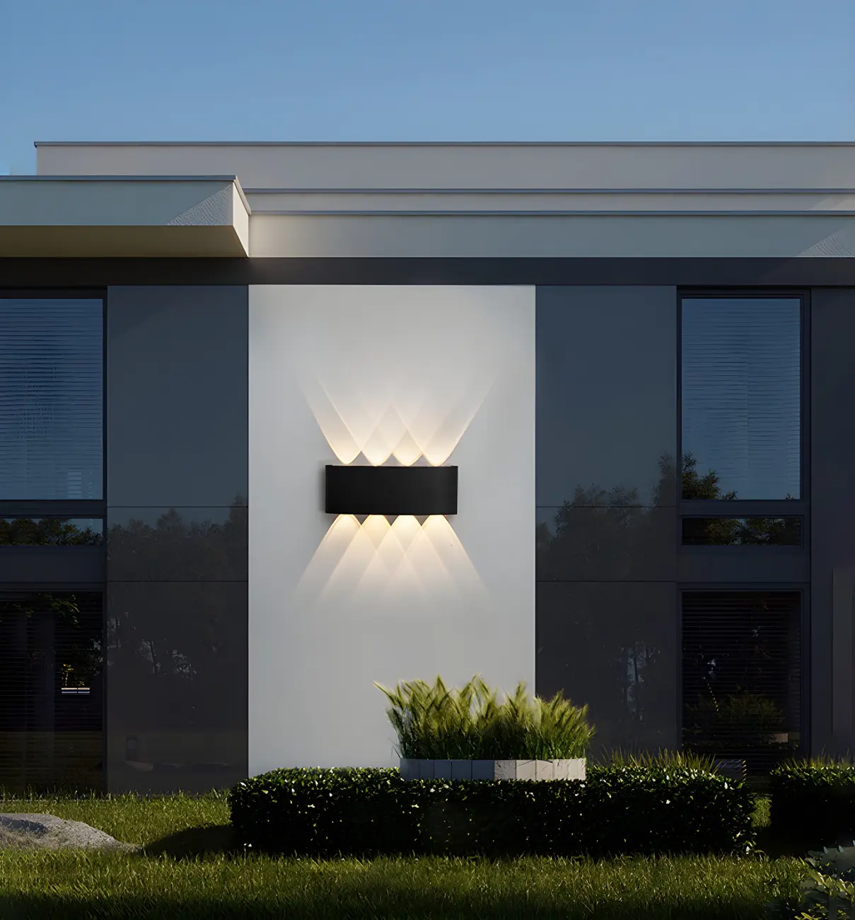 Modern Black Aluminium LED Wall Light for Outdoor Use Image - 17 | homeyfad