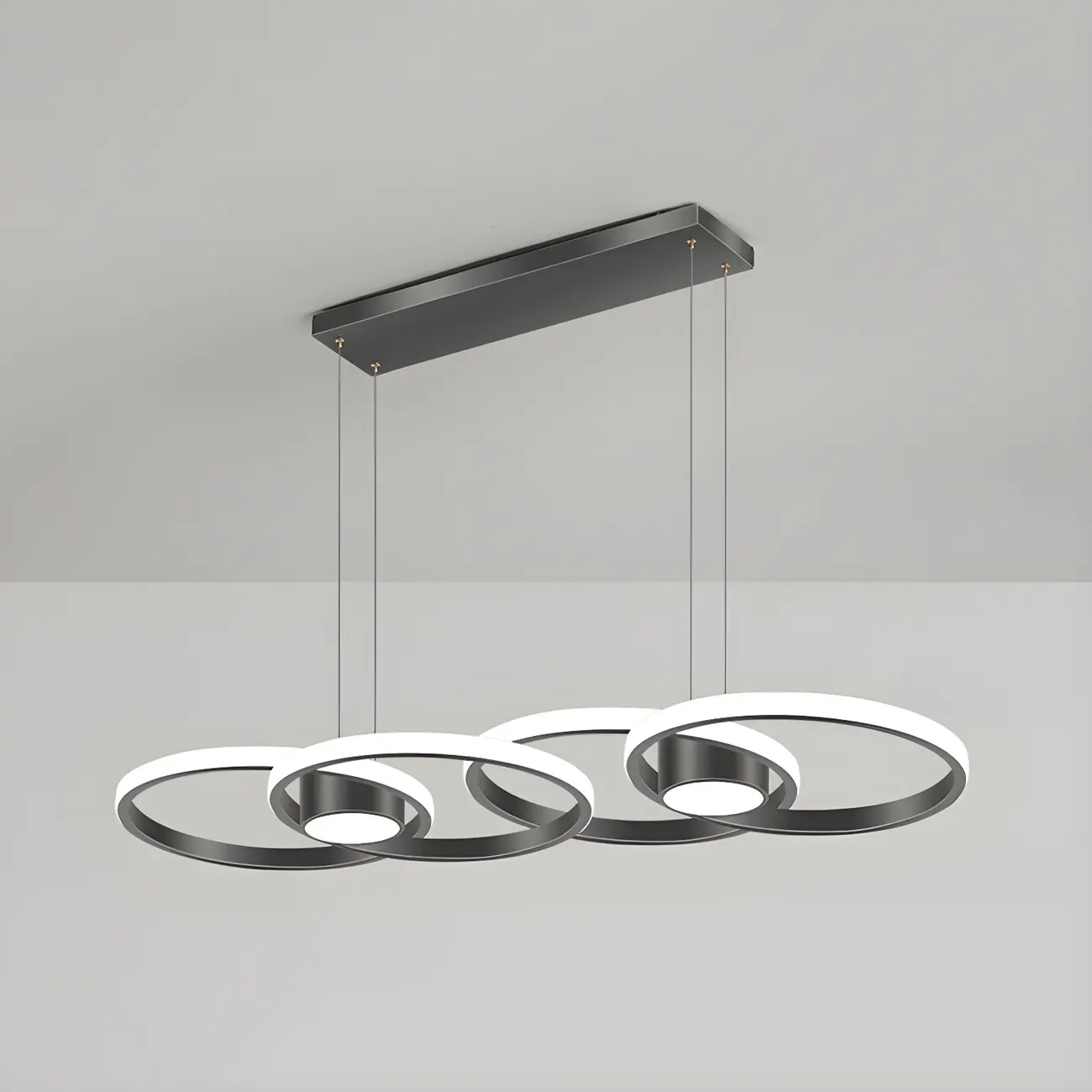 Modern Gold LED Linear Island Pendant Kitchen Light  Image - 17 | homeyfad