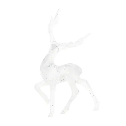 Plastic Festive Clear Reindeer LED String Light Image - 7