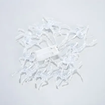 Plastic Festive Clear Reindeer LED String Light Image - 9