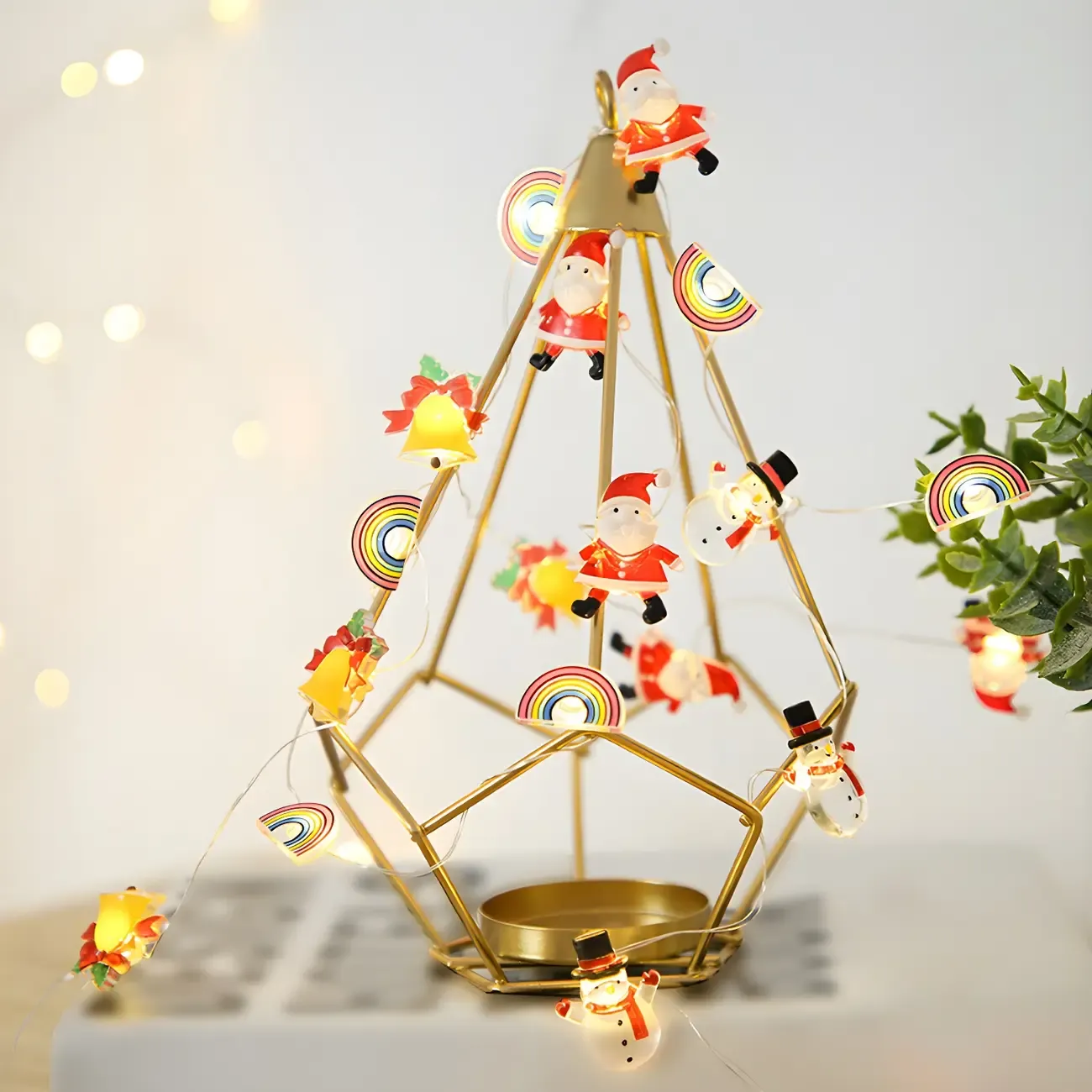 Festive Battery Christmas Theme LED String Light Image - 6