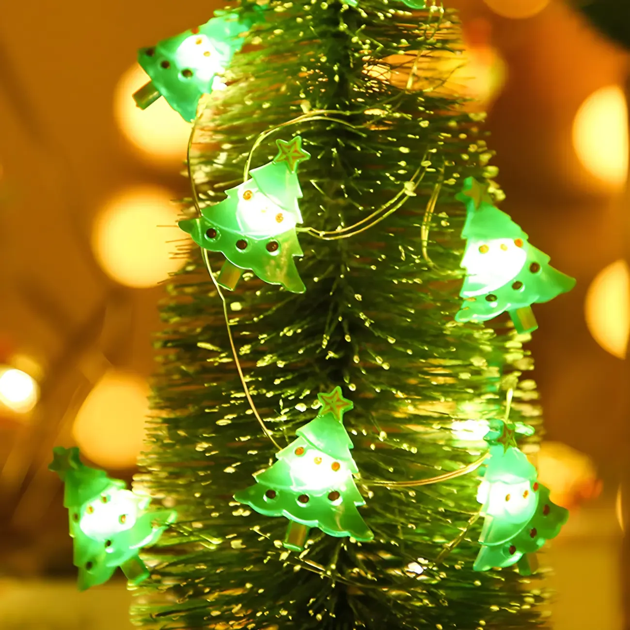Festive Battery Christmas Theme LED String Light Image - 10