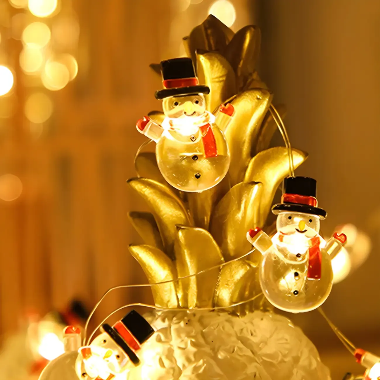 Festive Battery Christmas Theme LED String Light Image - 12