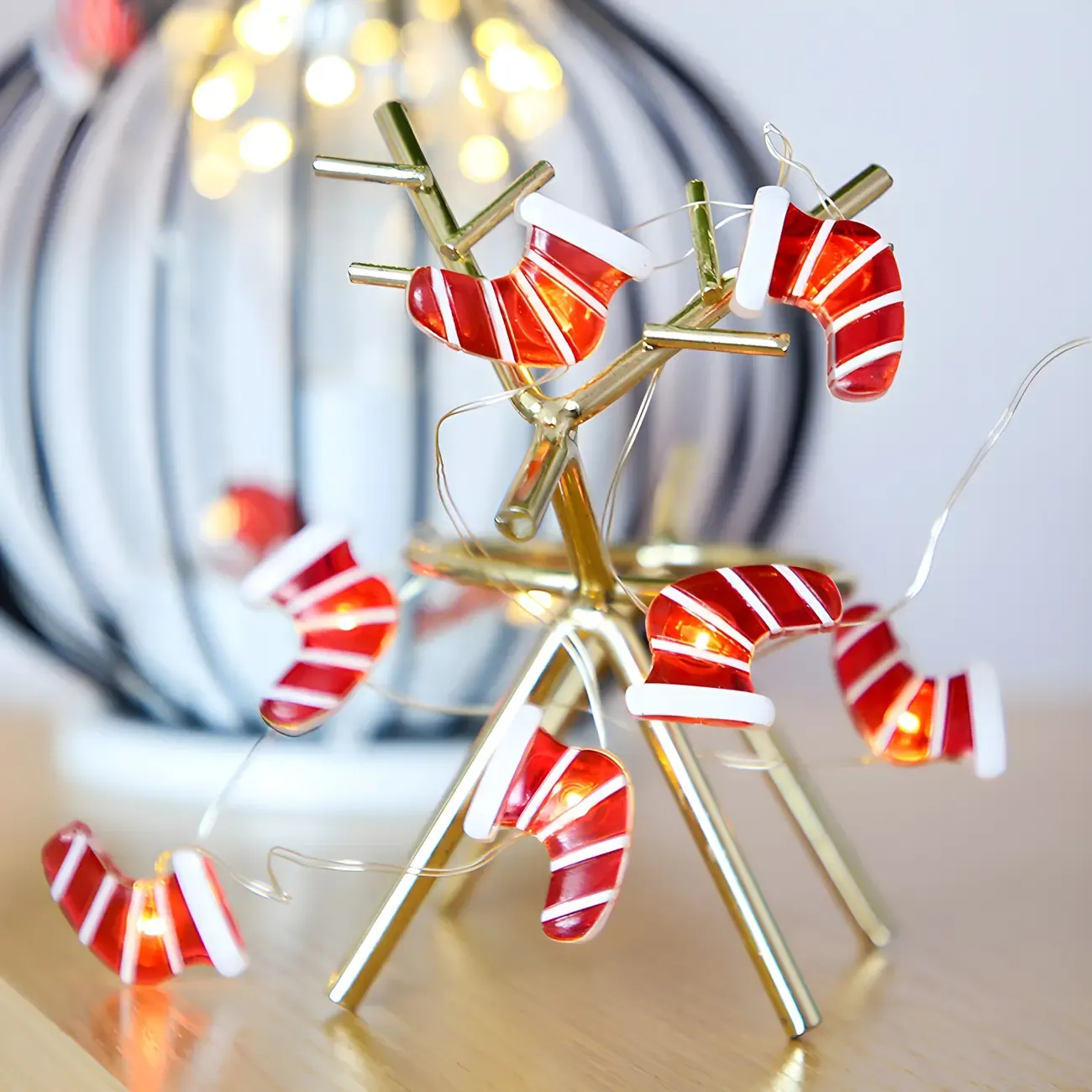 Festive Battery Christmas Theme LED String Light Image - 13