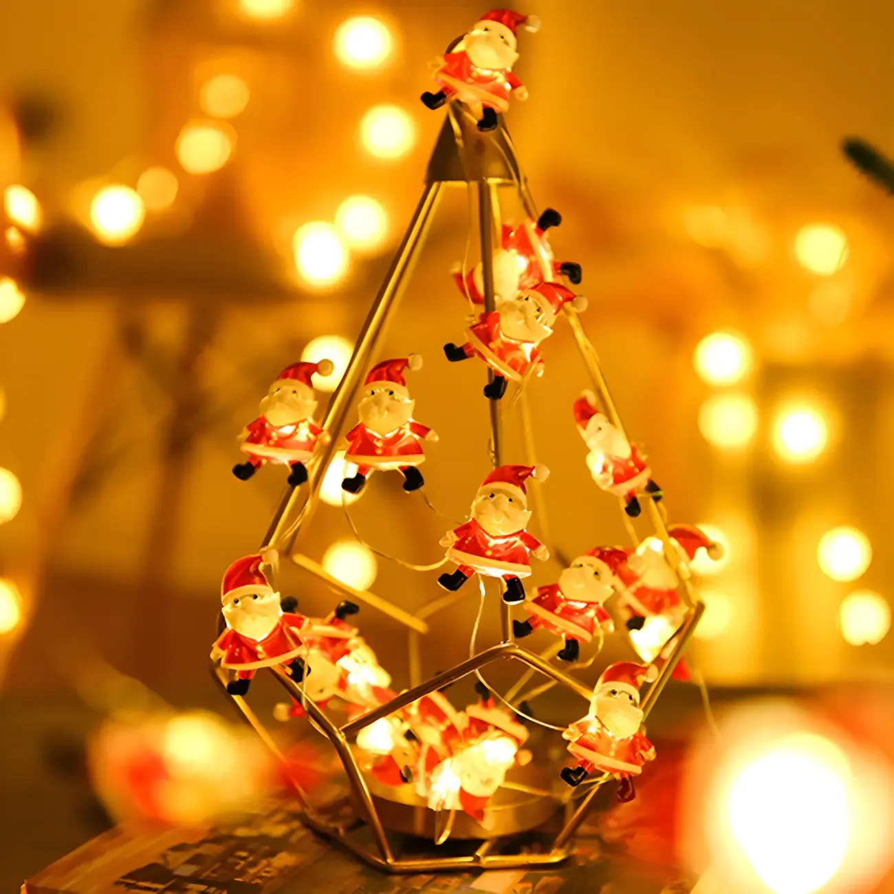 Festive Battery Christmas Theme LED String Light Image - 8