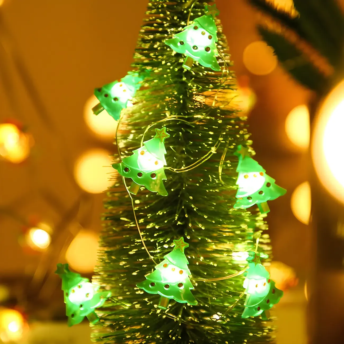 Festive Battery Christmas Theme LED String Light Image - 9