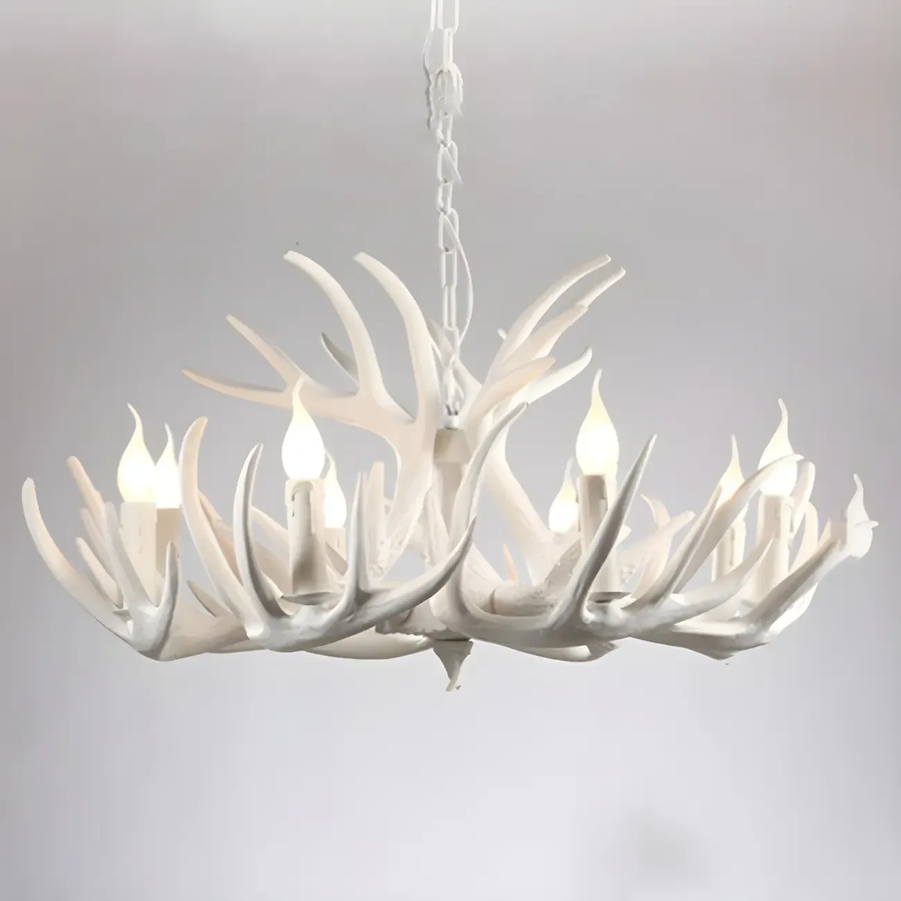 Rustic Large Antler Candelabra Chandelier with 2 Tiers  Image - 7