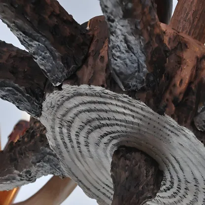 Rustic Large Antler Candelabra Chandelier with 2 Tiers  Image - 8