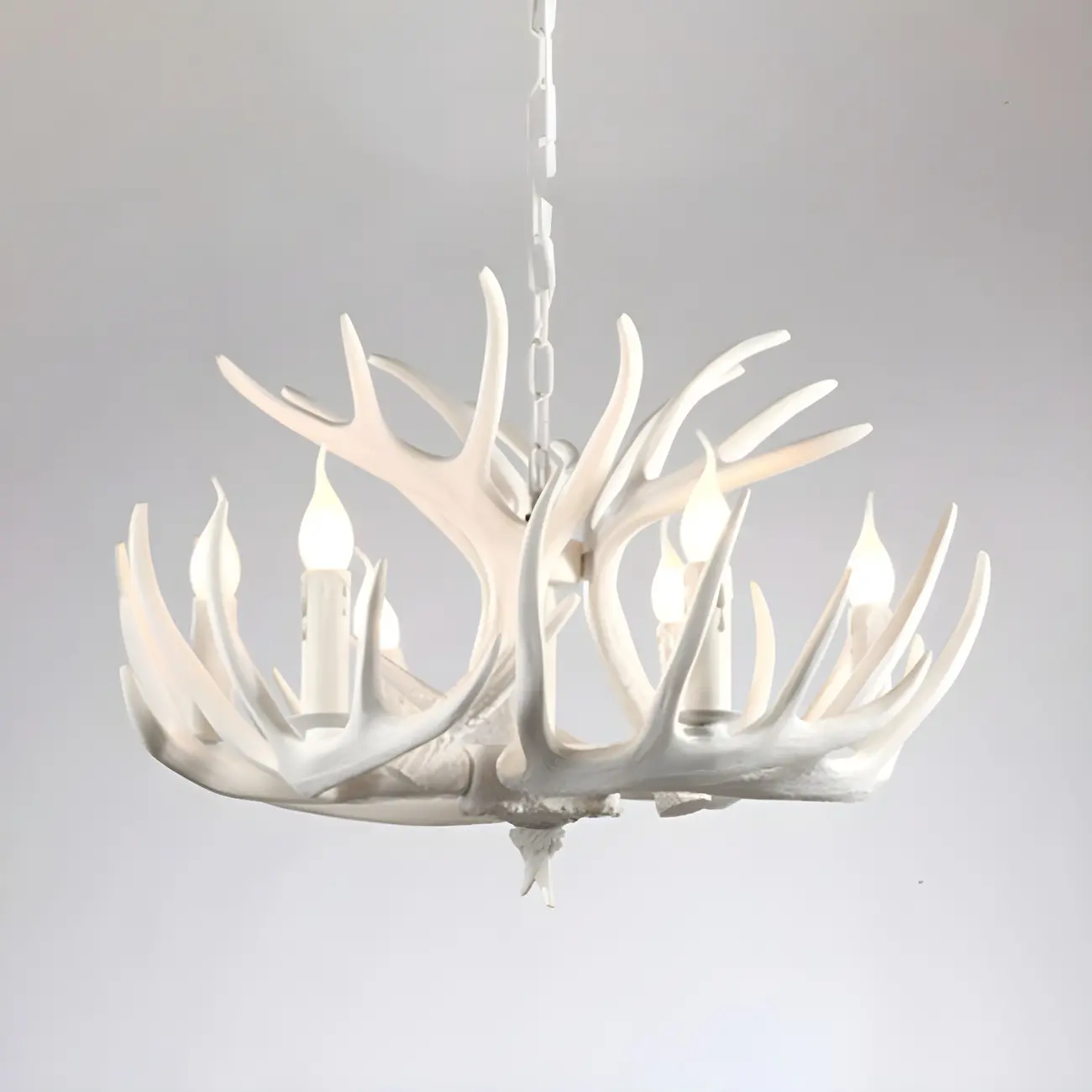 Rustic Large Antler Candelabra Chandelier with 2 Tiers  Image - 10 | homeyfad