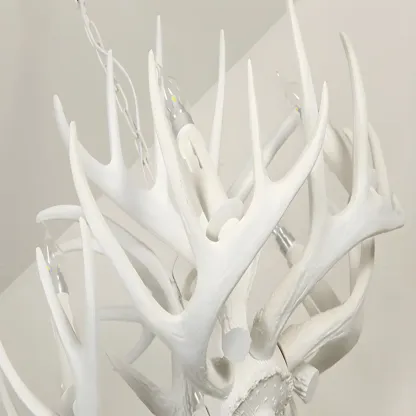 Rustic Large Antler Candelabra Chandelier with 2 Tiers  Image - 21