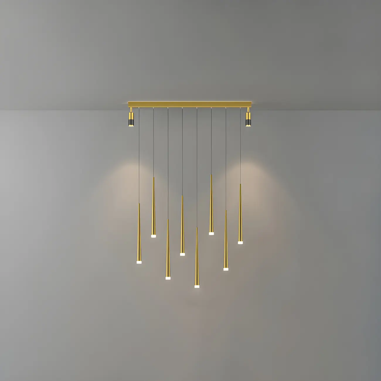 Modern Adjustable LED Black Pendant Light for Kitchen Image - 4 | homeyfad