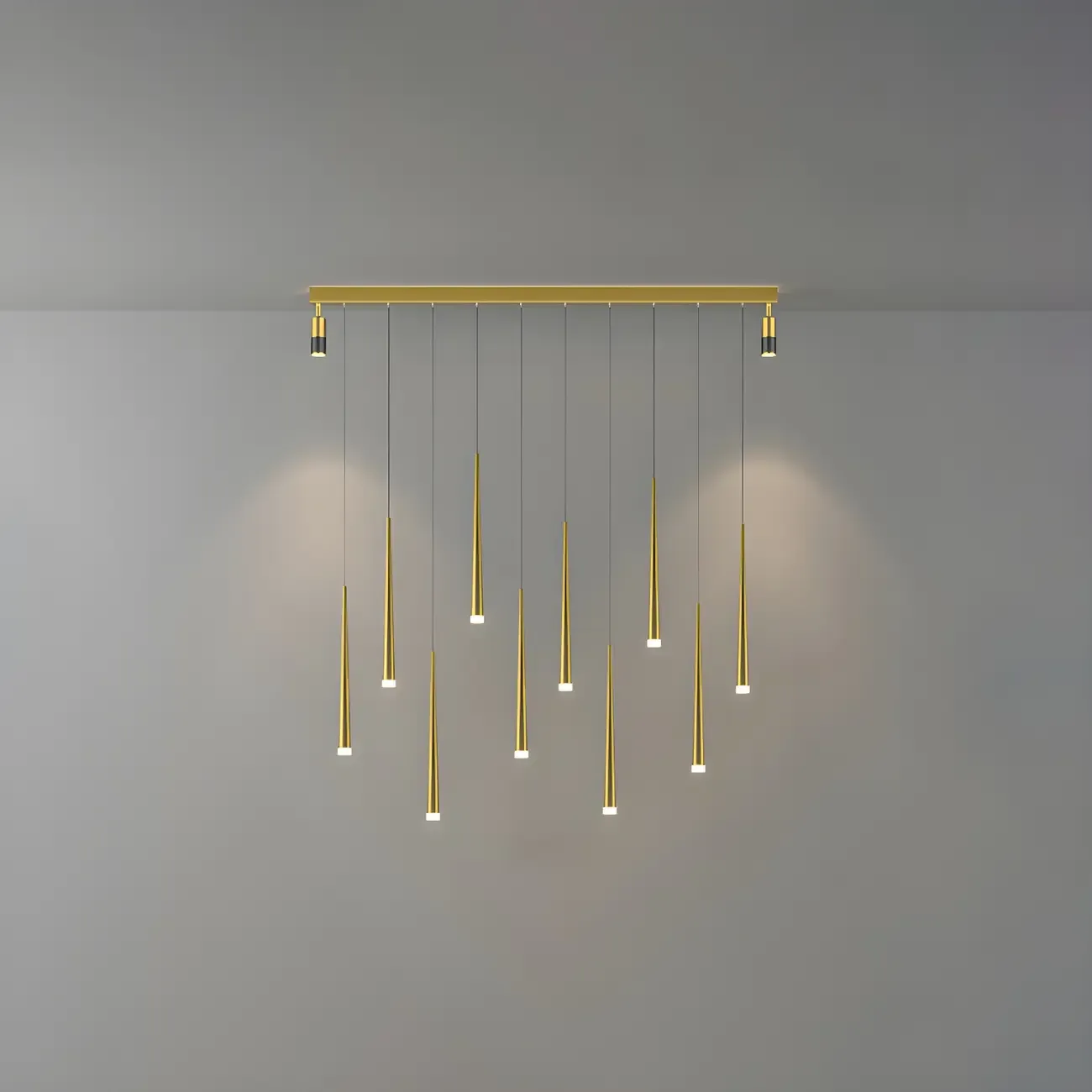 Modern Adjustable LED Black Pendant Light for Kitchen Image - 8