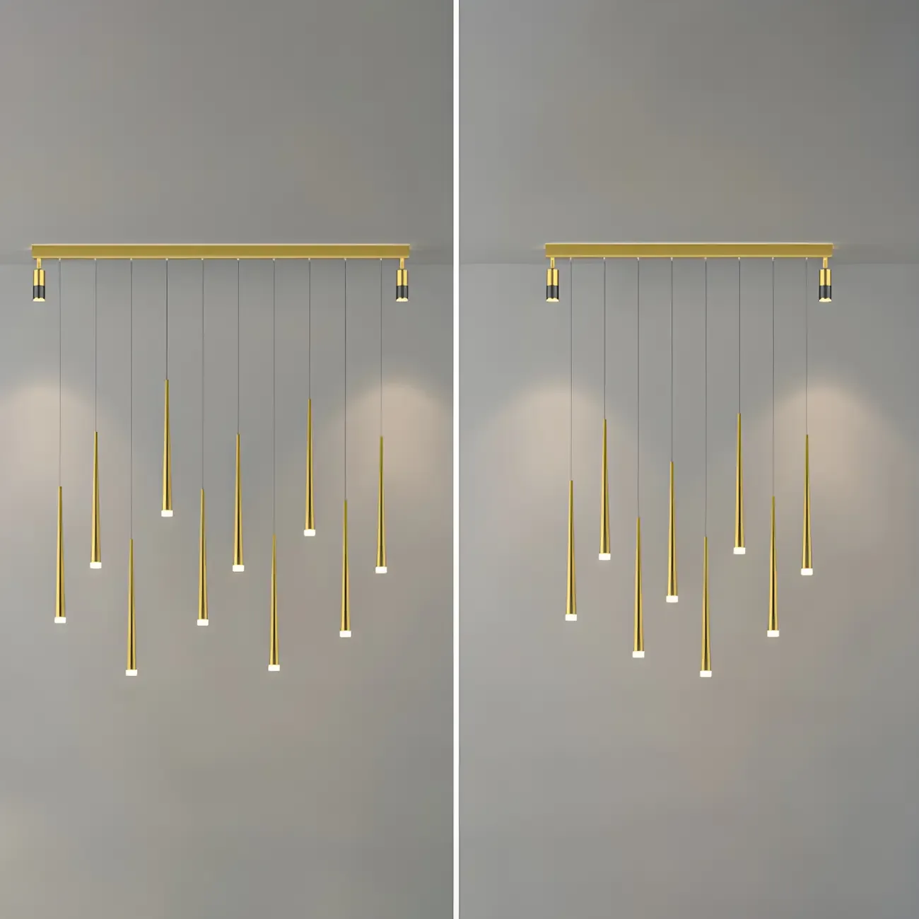 Modern Adjustable LED Black Pendant Light for Kitchen Image - 9