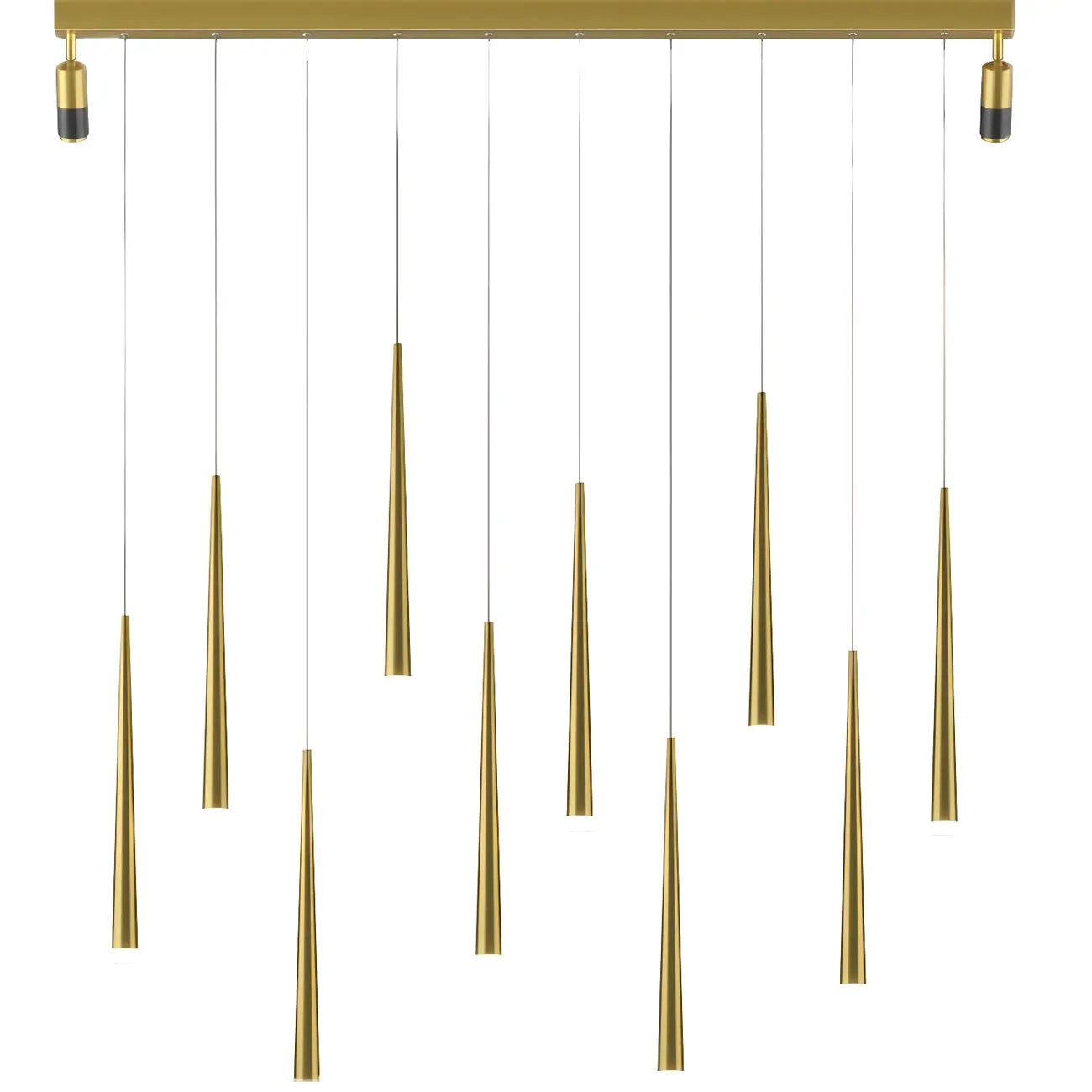 Modern Adjustable LED Black Pendant Light for Kitchen Image - 10 | homeyfad