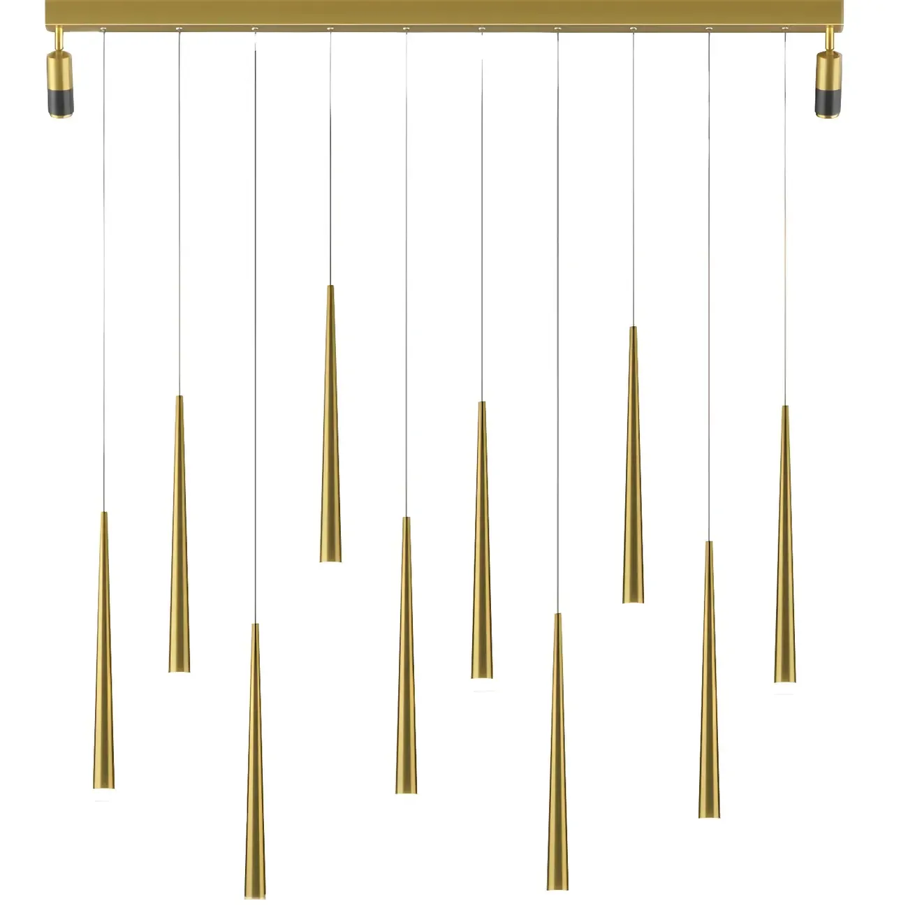 Modern Adjustable LED Black Pendant Light for Kitchen Image - 10