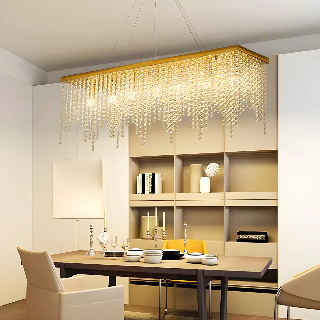 Kitchen Luxury Modern Gold Crystal Pendant Light Image - 6 | homeyfad