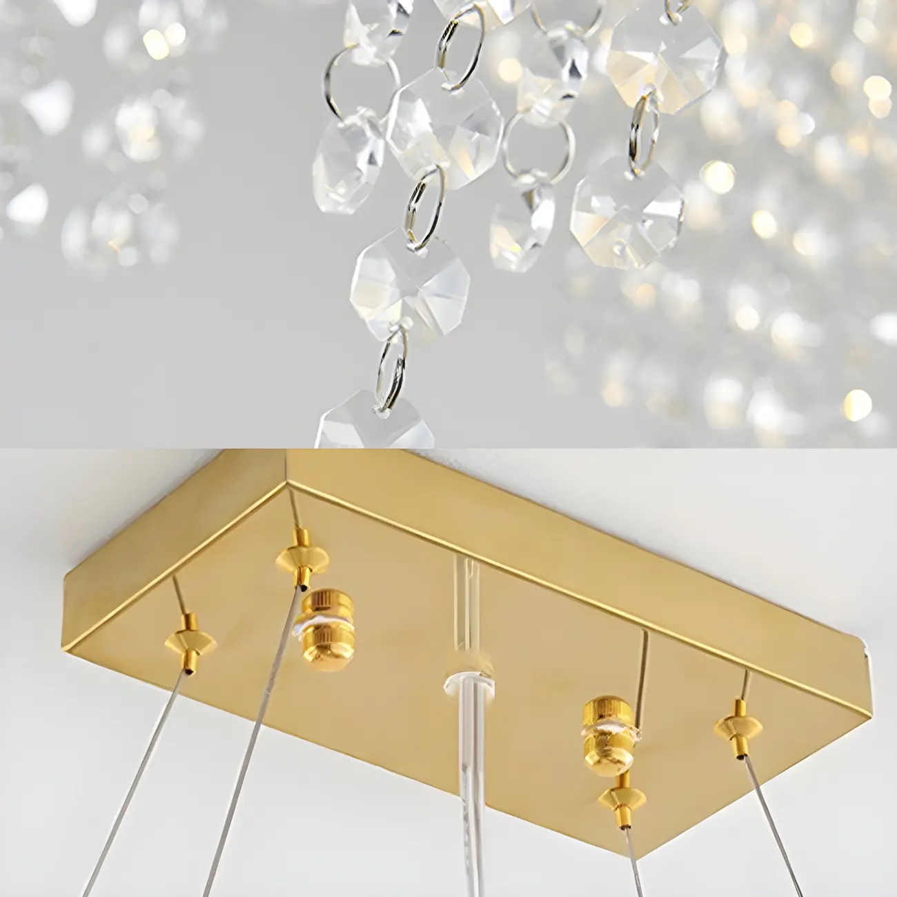 Kitchen Luxury Modern Gold Crystal Pendant Light Image - 11 | homeyfad
