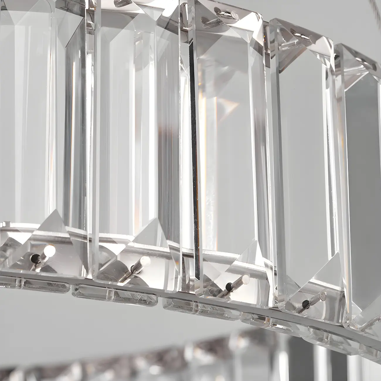 Dining Area Modern Crystal LED Ring Pendant Image - 6 | homeyfad