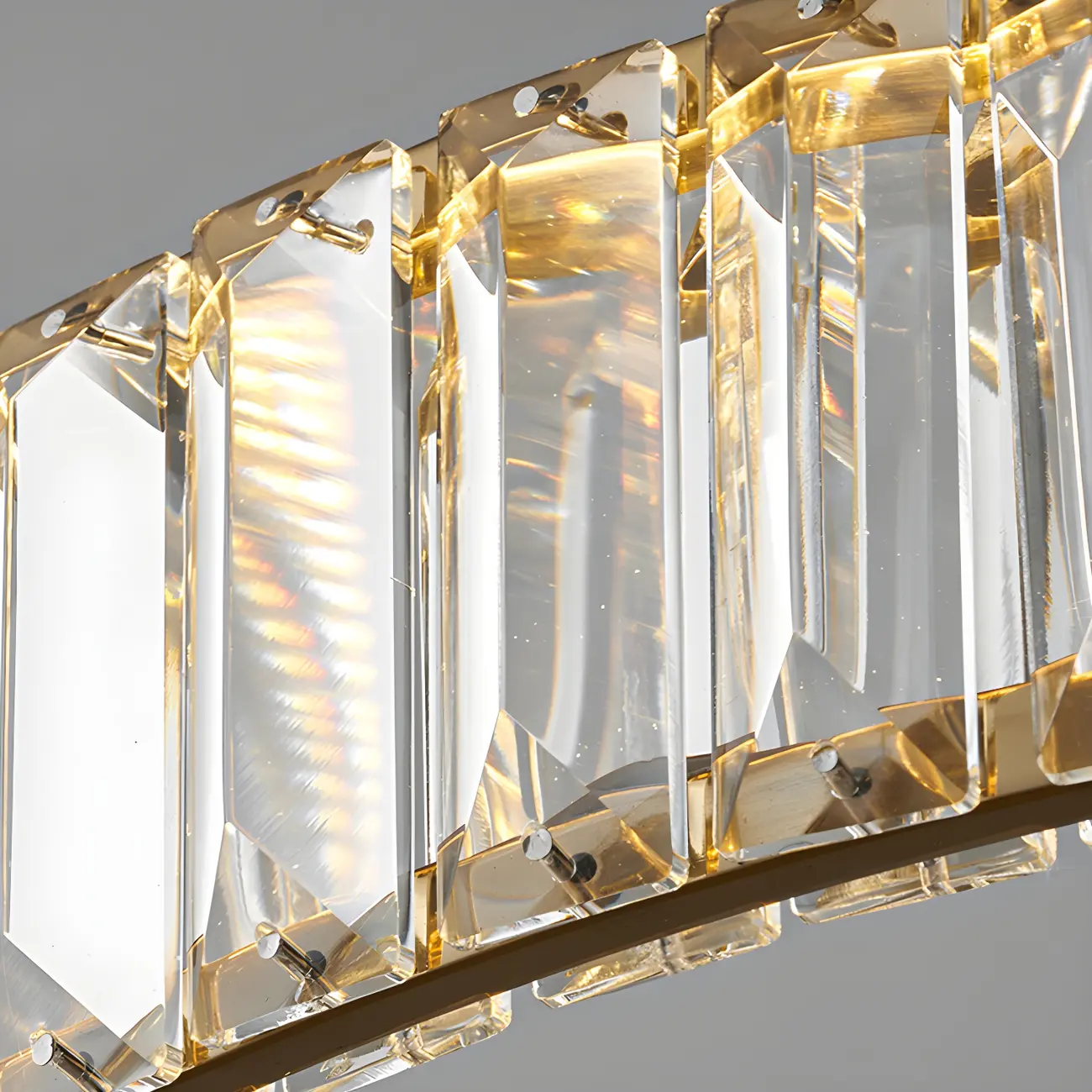 Dining Area Modern Crystal LED Ring Pendant Image - 13 | homeyfad