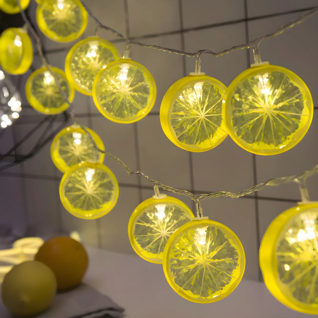 Lemon Slice Design USB LED Vibrant String Light Image - 1 | homeyfad