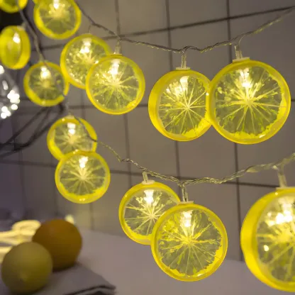 Lemon Slice Design USB LED Vibrant String Light Image - 1