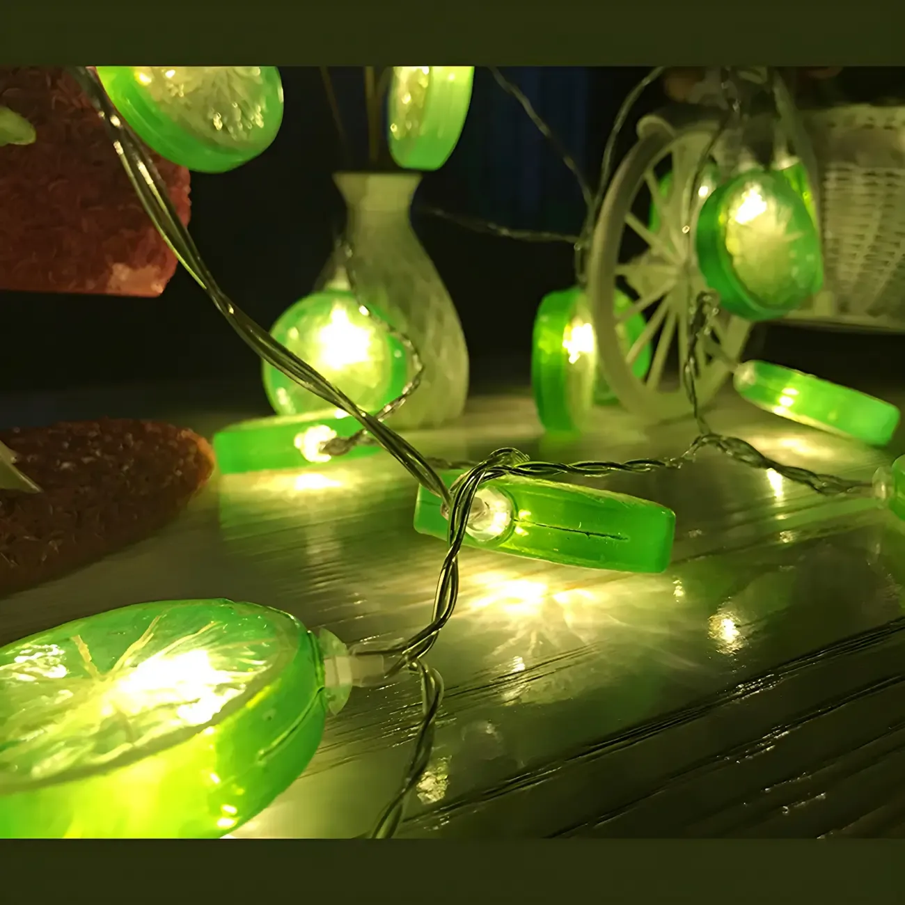 Lemon Slice Design USB LED Vibrant String Light Image - 7