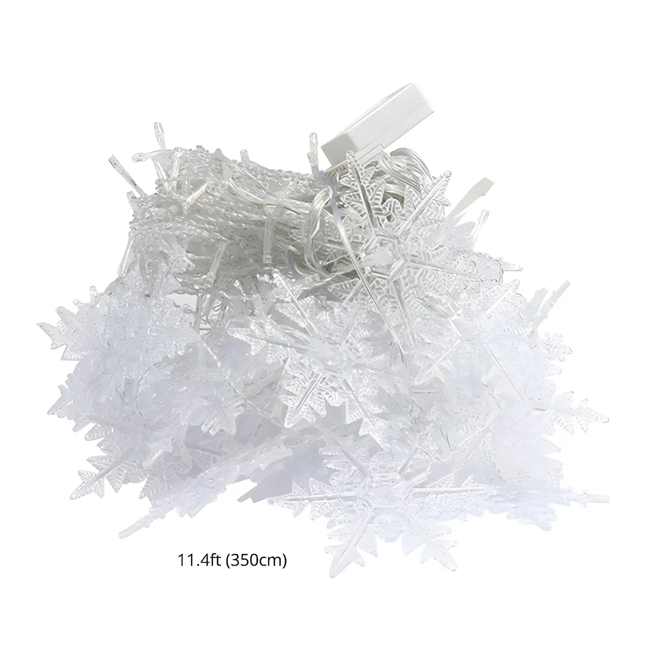 Snowflake Multicolor Plastic Curtain String Light Image - 8 | homeyfad