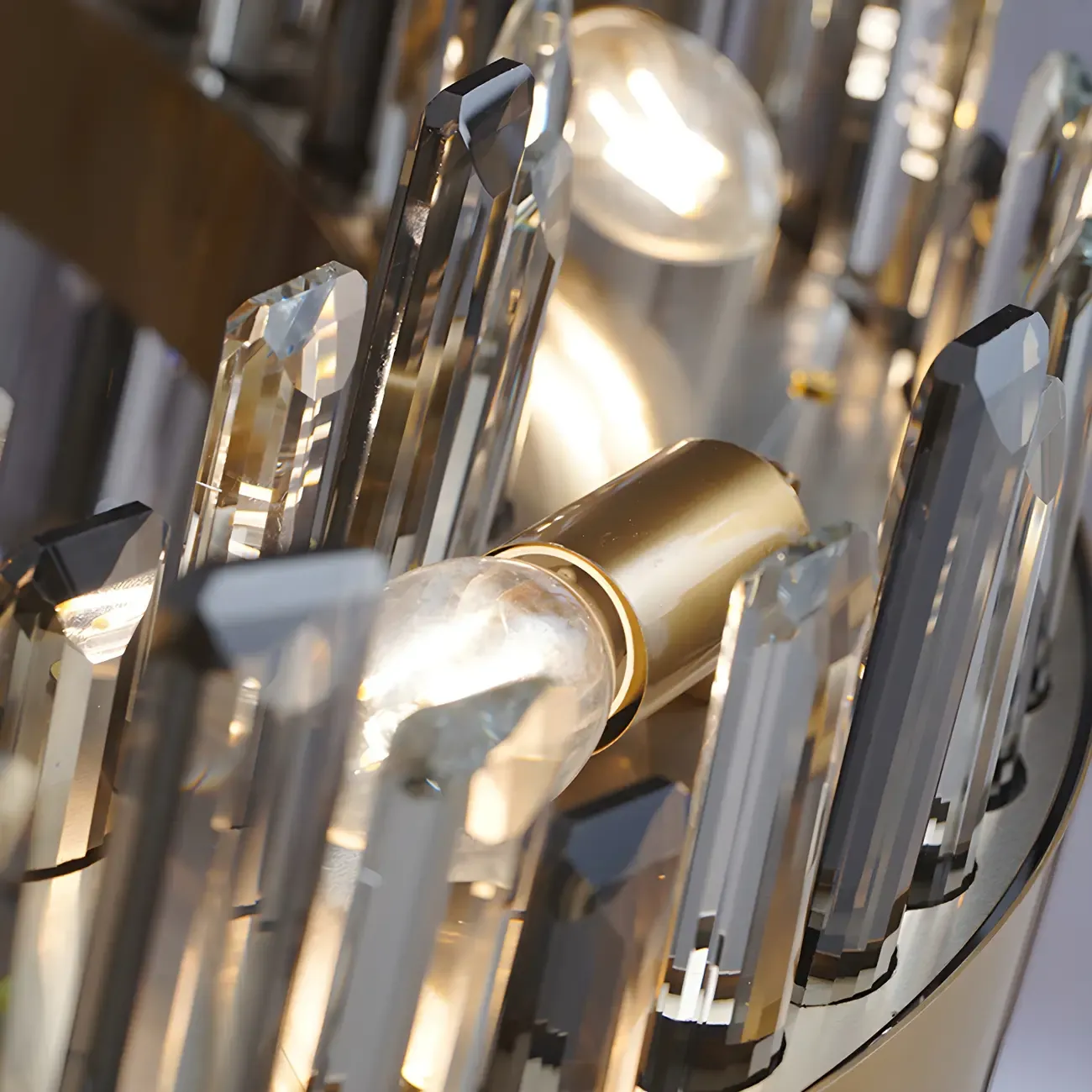 Adjustable Modern Crystal Oval Chandelier for Kitchen Image - 12