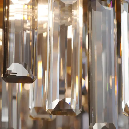 Adjustable Modern Crystal Oval Chandelier for Kitchen Image - 13