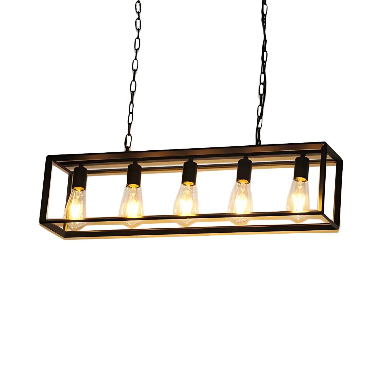 Traditional Brass Metal 6-light Pendant Light for Kitchen Image - 8 | homeyfad