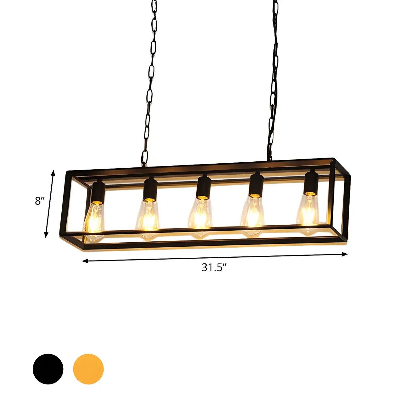 Traditional Brass Metal 6-light Pendant Light for Kitchen Image - 9 | homeyfad